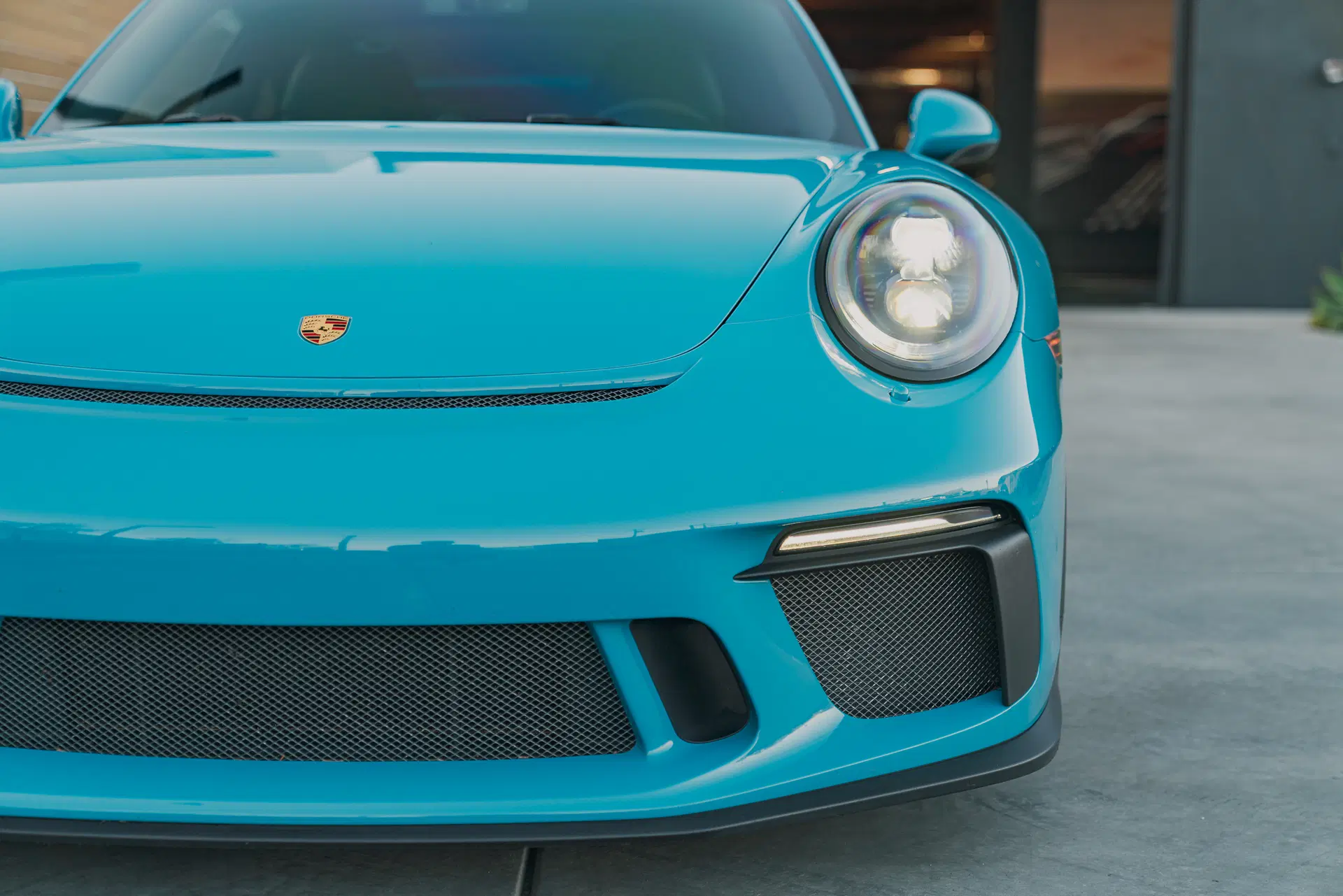 Cyan Porsche 911 GT3 — premium window tinting by WindowTints4You